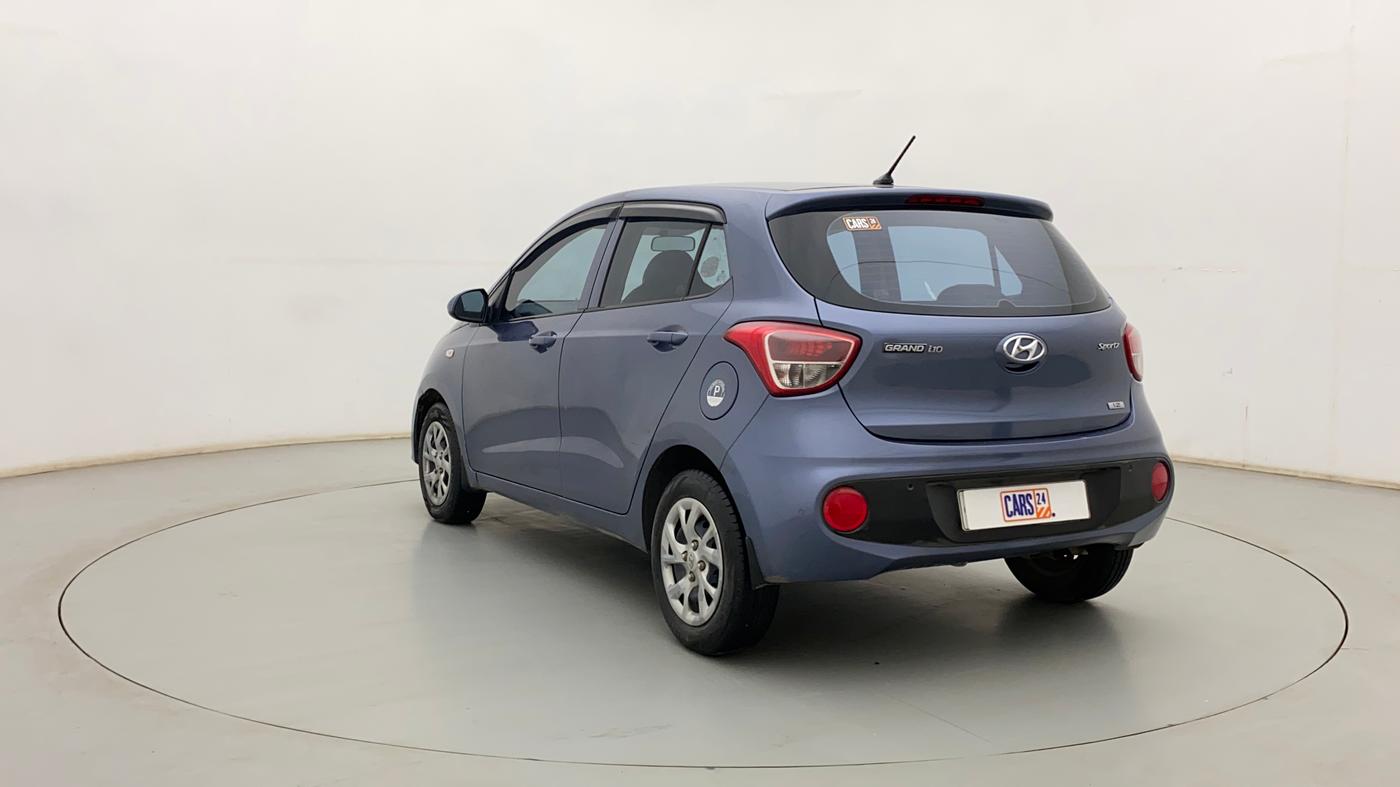 2017 Hyundai Grand i10 SPORTZ 1.2 KAPPA VTVT, Petrol, Manual, 71,791 km, Left Back Diagonal