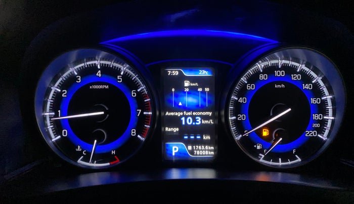 2018 Maruti Baleno ALPHA CVT PETROL 1.2, Petrol, Automatic, 77,995 km, Odometer Image