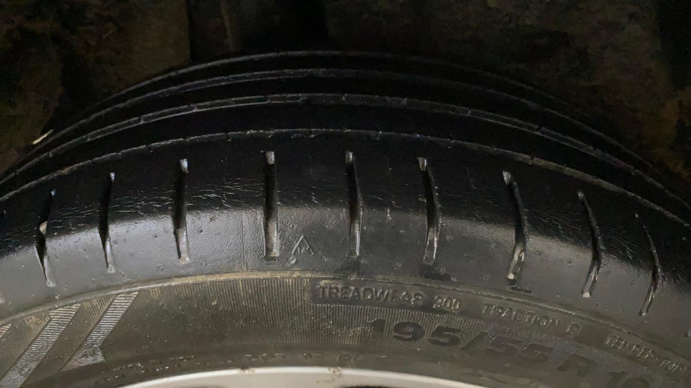2018 Maruti Baleno ALPHA CVT PETROL 1.2, Petrol, Automatic, 77,995 km, Right Rear Tyre Tread