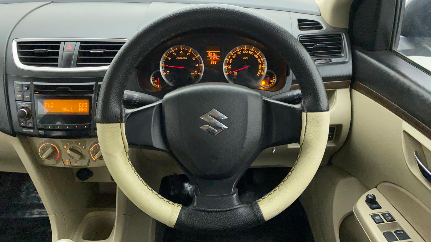 2015 Maruti Swift Dzire VXI, Petrol, Manual, 10,155 km, Steering Wheel Close Up