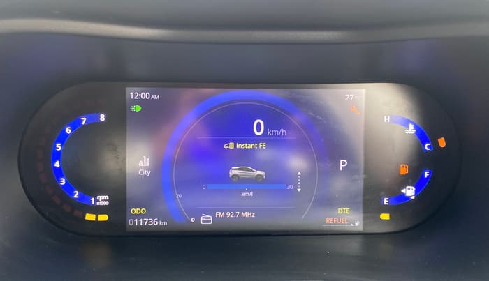 2023 Tata NEXON CREATIVE AMT DUAL TONE 1.2 PETROL, Petrol, Automatic, 11,735 km, Odometer Image