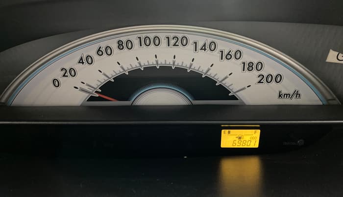 2013 Toyota Etios G, Petrol, Manual, 69,800 km, Odometer Image