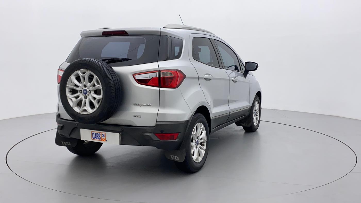 2016 Ford Ecosport TITANIUM+ 1.5L DIESEL, Diesel, Manual, 1,09,262 km, Right Back Diagonal