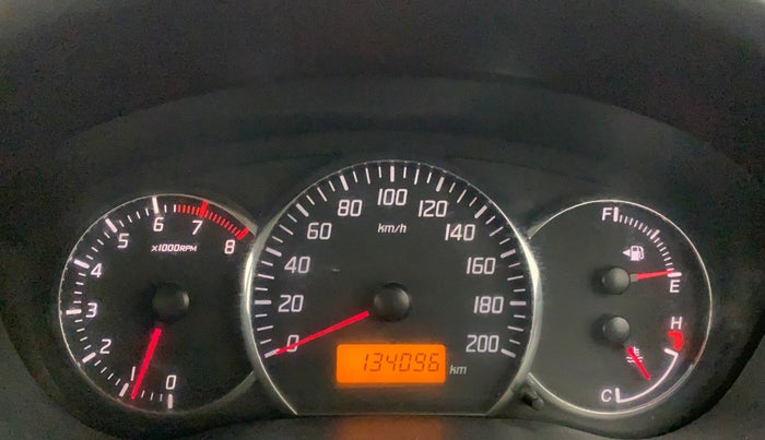 2011 Maruti Swift VXI, Petrol, Manual, 1,34,096 km, Odometer Image