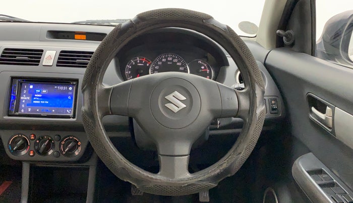 2011 Maruti Swift VXI, Petrol, Manual, 1,34,096 km, Steering Wheel Close Up