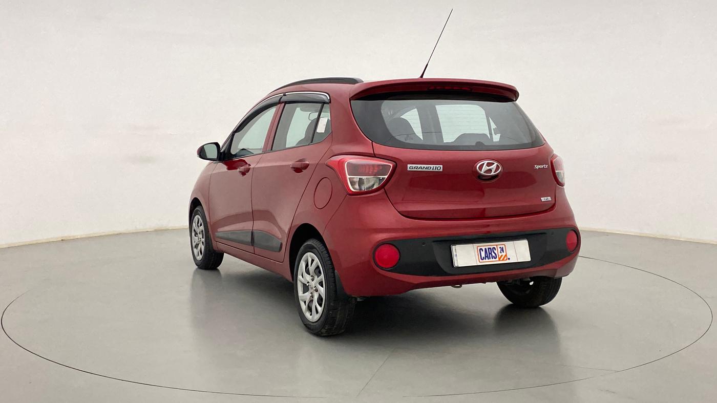 2019 Hyundai Grand i10 SPORTZ 1.2 KAPPA VTVT, Petrol, Manual, 7,107 km, Left Back Diagonal