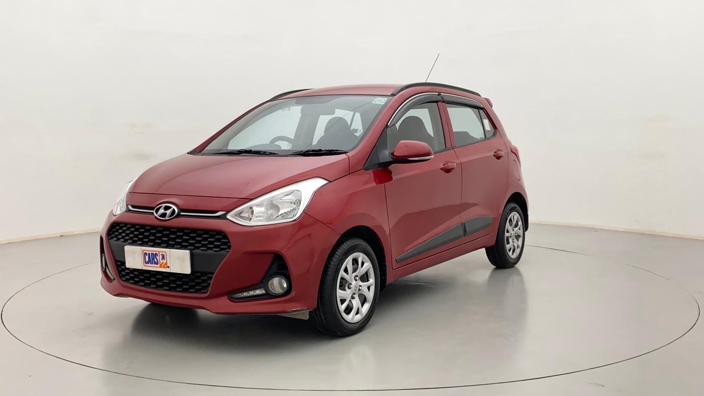 2019 Hyundai Grand i10 SPORTZ 1.2 KAPPA VTVT, Petrol, Manual, 7,107 km, Left Front Diagonal