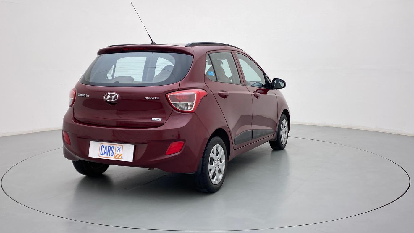 2016 Hyundai Grand i10 SPORTZ 1.2 KAPPA VTVT, Petrol, Manual, 21,035 km, Right Back Diagonal
