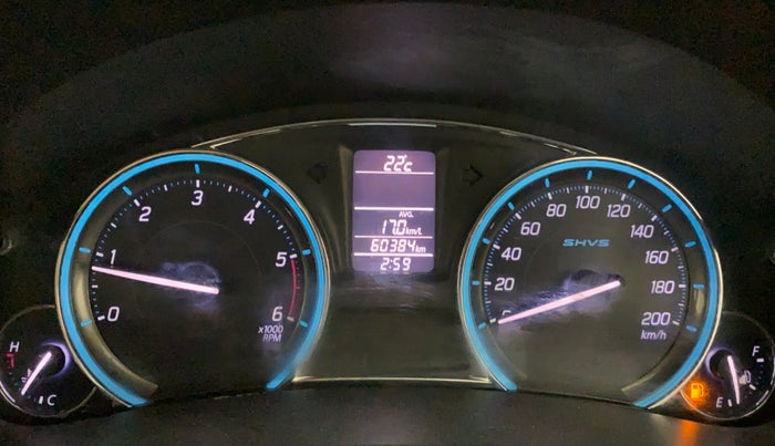 2016 Maruti Ciaz ZDI SHVS, Diesel, Manual, 60,384 km, Odometer Image