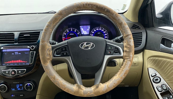 2015 Hyundai Verna FLUIDIC 4S 1.6 VTVT S, Petrol, Manual, 26,691 km, Steering Wheel Close Up