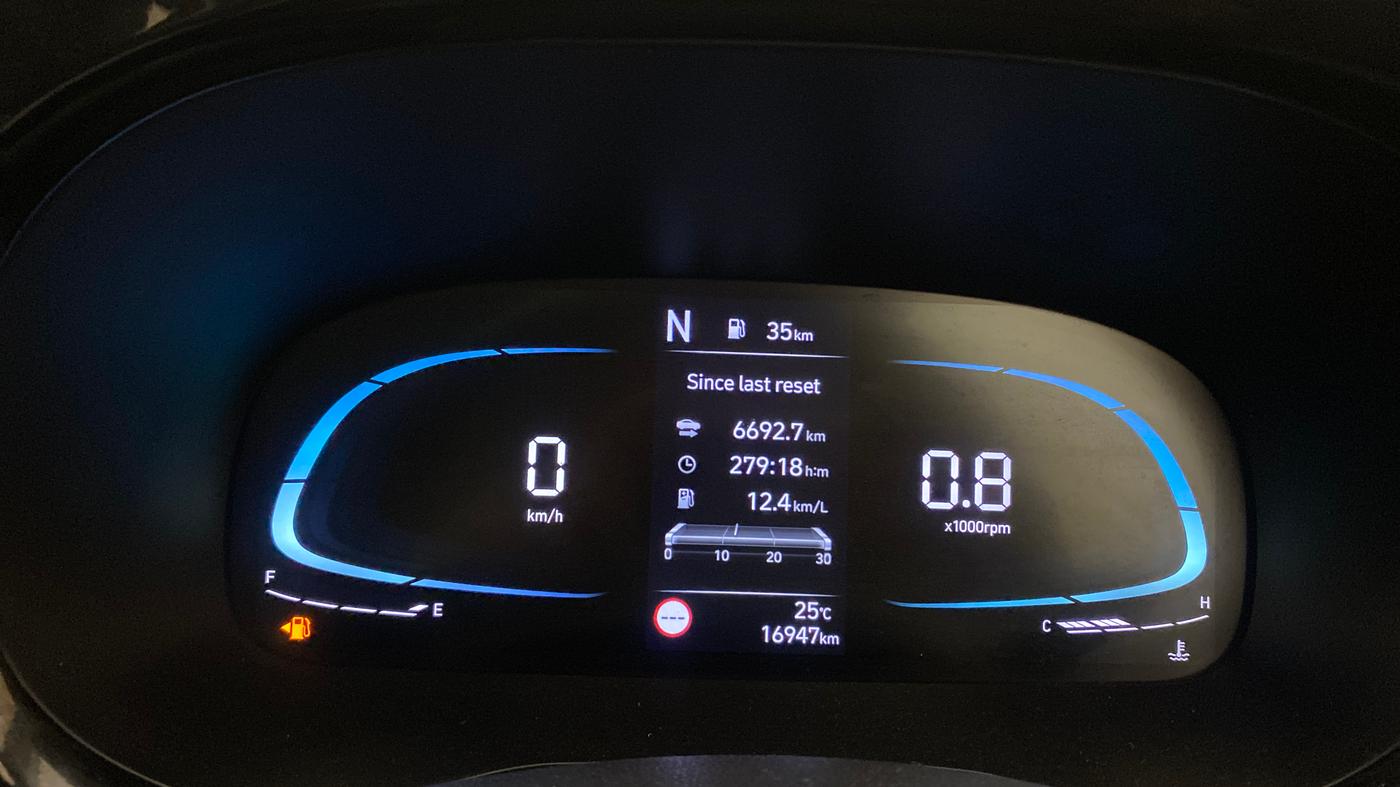 2024 Hyundai EXTER SX(O) CONNECT 1.2 AMT, Petrol, Automatic, 16,947 km, Odometer Image
