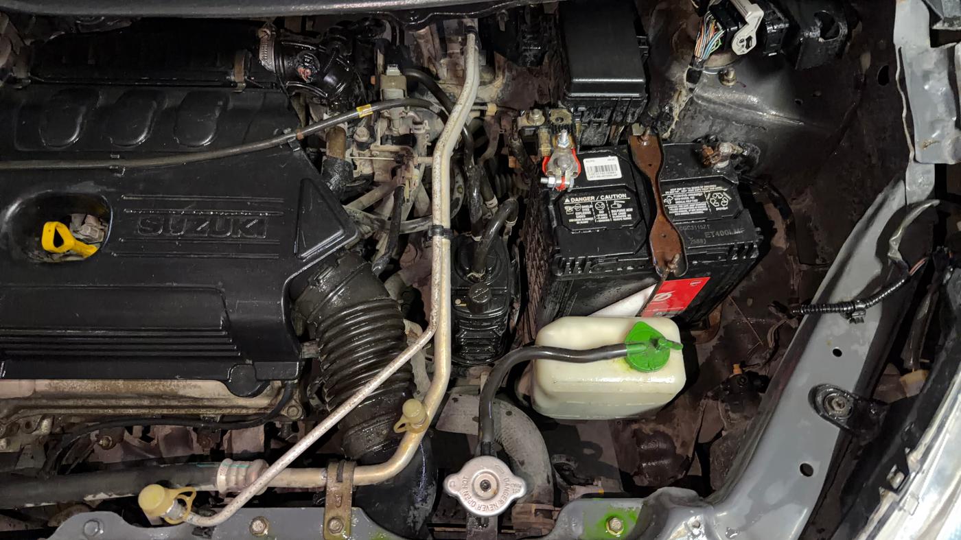2018 Maruti Wagon R 1.0 VXI, Petrol, Manual, 85,527 km, Engine View - Left