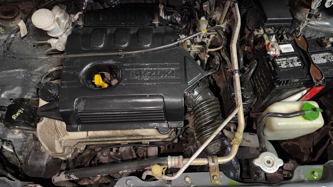 2018 Maruti Wagon R 1.0 VXI, Petrol, Manual, 85,527 km, Engine View