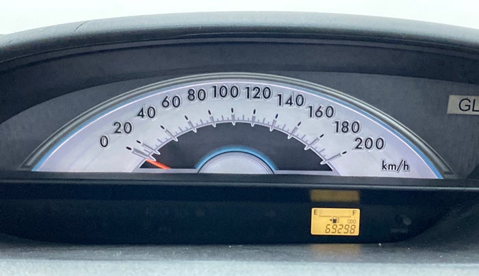 2012 Toyota Etios Liva G, Petrol, Manual, 69,361 km, Odometer Image