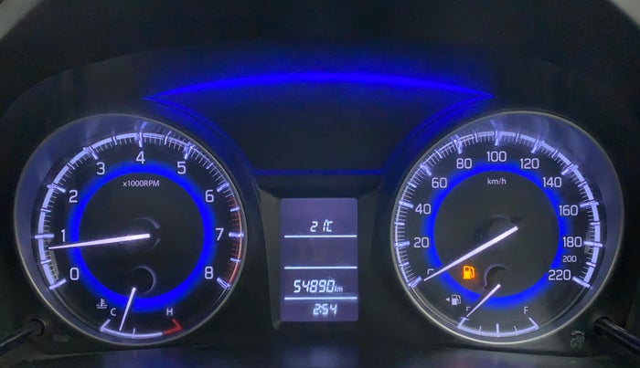 2017 Maruti Baleno DELTA PETROL 1.2, Petrol, Manual, 54,890 km, Odometer Image
