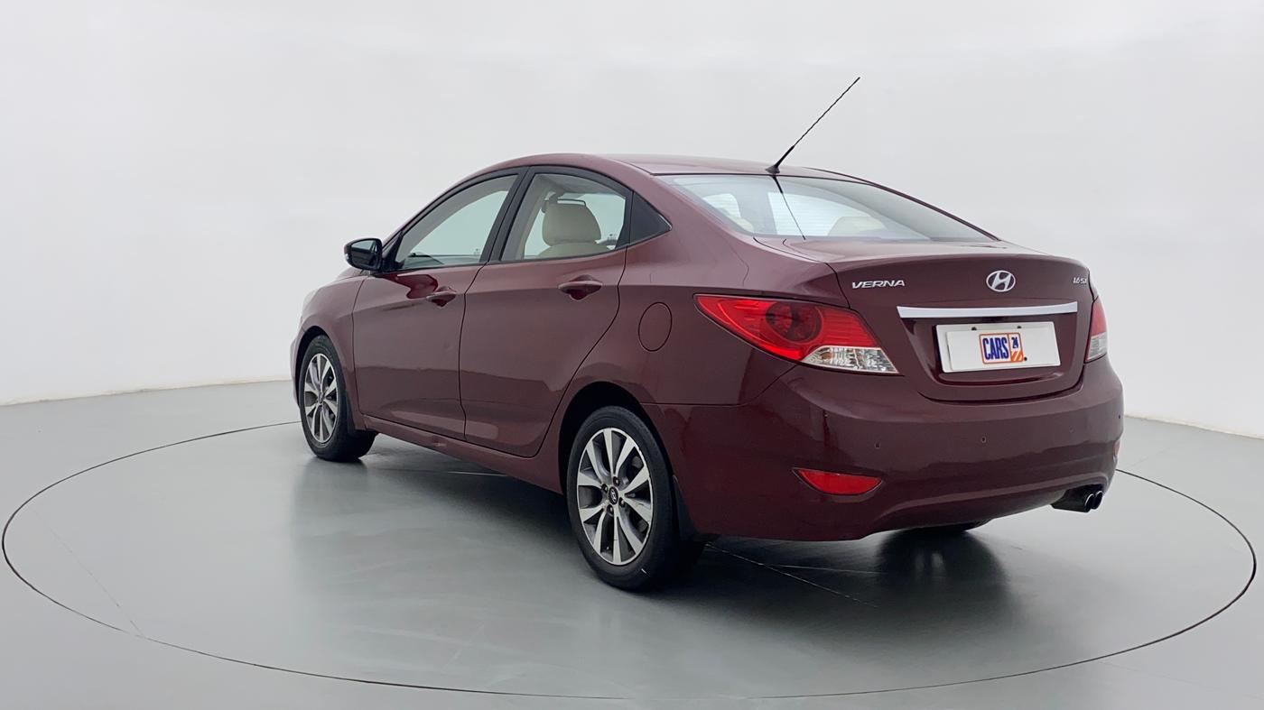 2014 Hyundai Verna FLUIDIC 1.6 CRDI SX AT, Diesel, Automatic, 80,809 km, Left Back Diagonal
