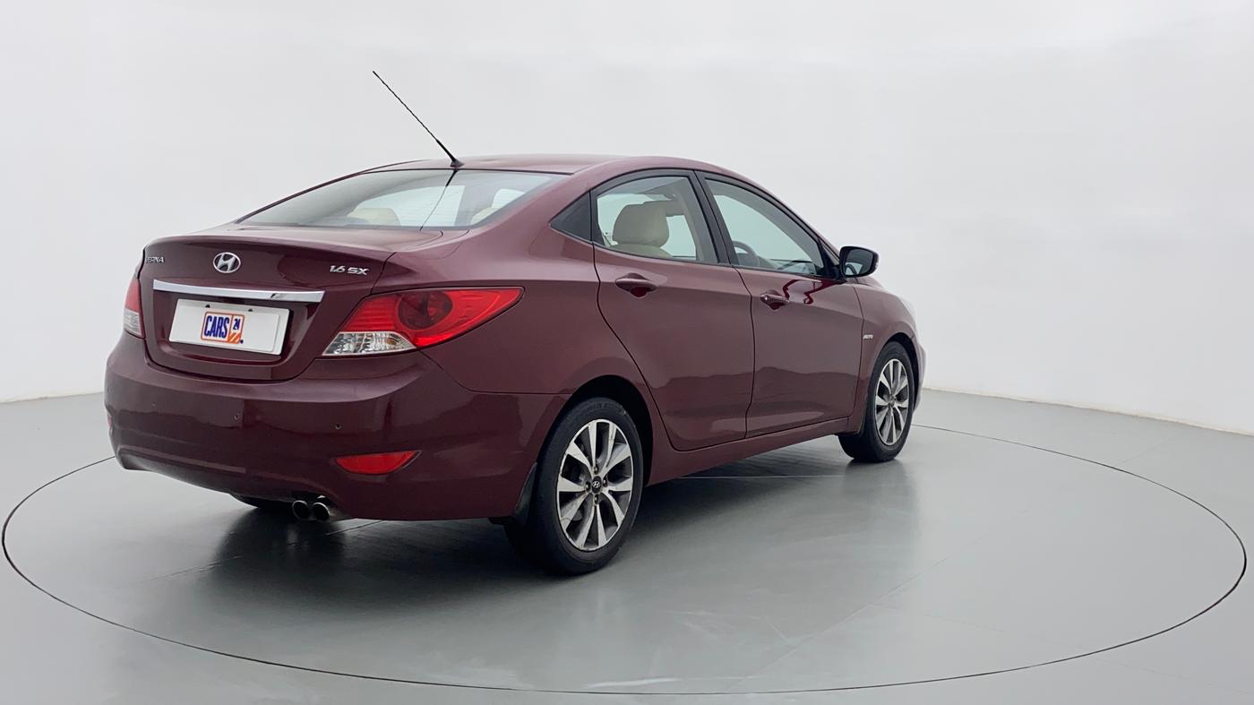 2014 Hyundai Verna FLUIDIC 1.6 CRDI SX AT, Diesel, Automatic, 80,809 km, Right Back Diagonal