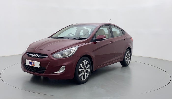 2014 Hyundai Verna FLUIDIC 1.6 CRDI SX AT, Diesel, Automatic, 80,809 km, Left Front Diagonal