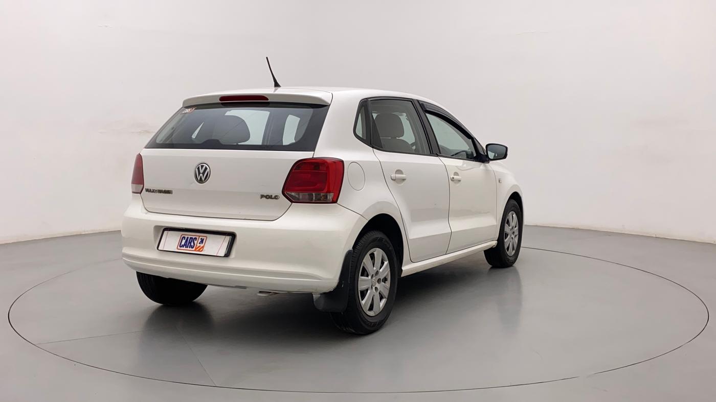 2012 Volkswagen Polo COMFORTLINE 1.2L PETROL, Petrol, Manual, 1,08,765 km, Right Back Diagonal