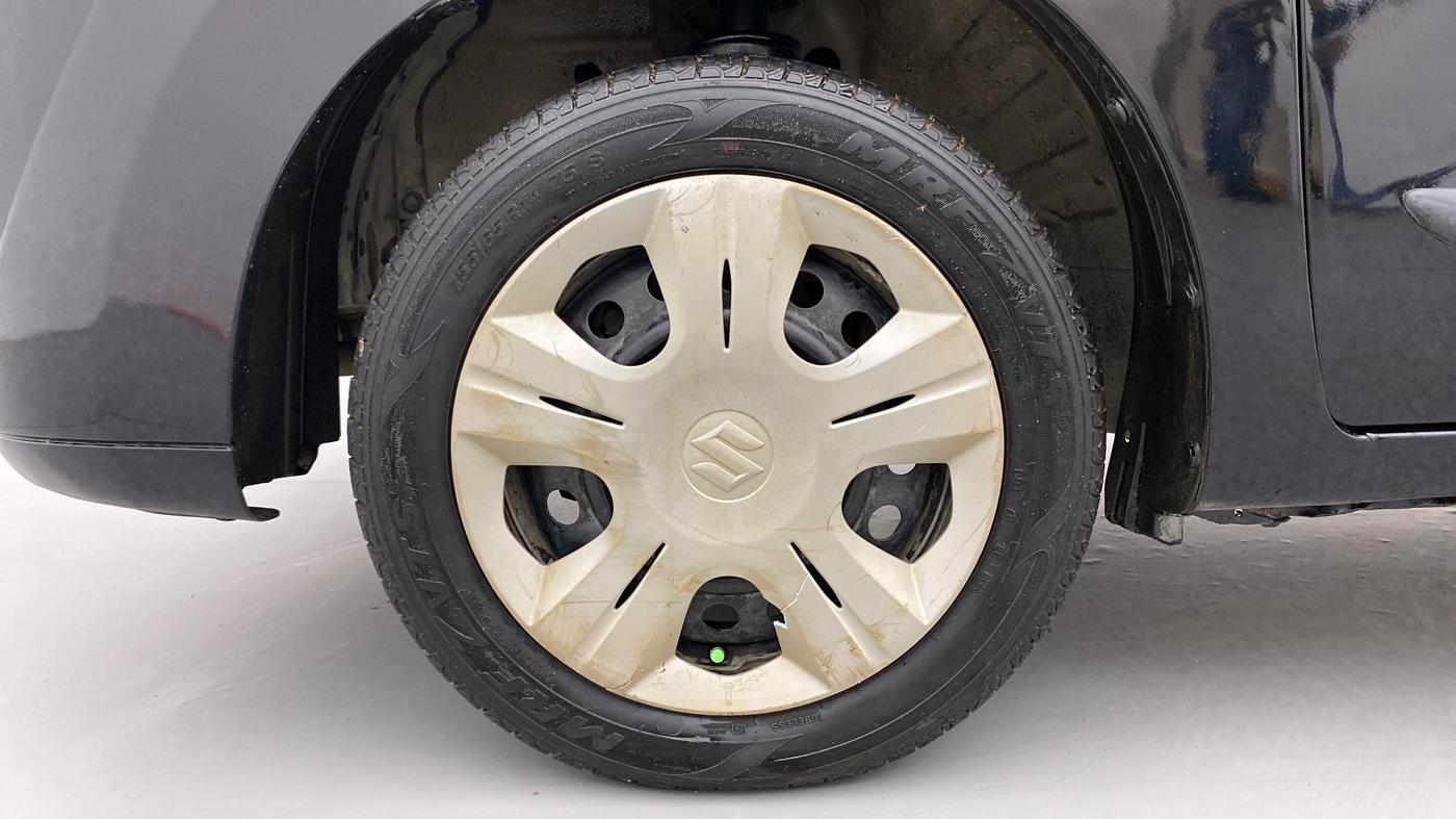 2011 Maruti Wagon R 1.0 VXI, Petrol, Manual, 58,497 km, Left Front Wheel