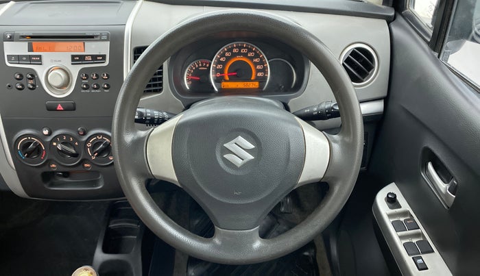 2011 Maruti Wagon R 1.0 VXI, Petrol, Manual, 58,497 km, Steering Wheel Close Up