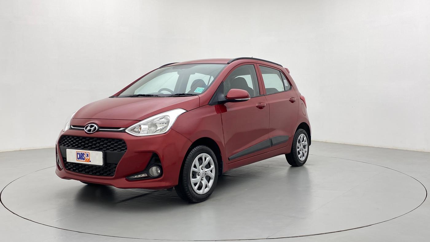 2019 Hyundai Grand i10 SPORTZ 1.2 KAPPA VTVT, Petrol, Manual, 5,984 km, Left Front Diagonal