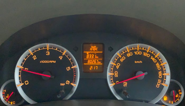 2013 Maruti Ertiga ZDI, Diesel, Manual, 80,267 km, Odometer Image