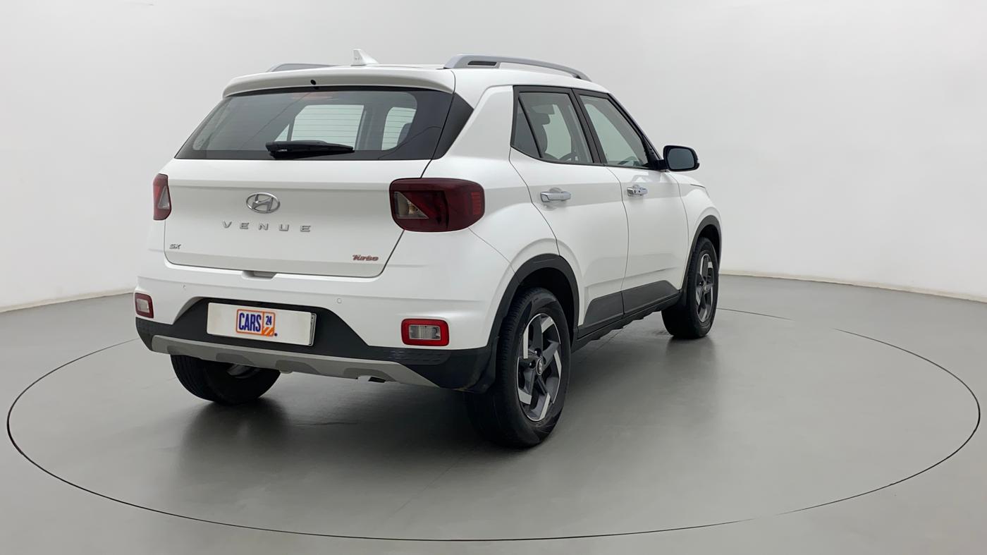 2021 Hyundai VENUE SX 1.0 (O) TURBO, Petrol, Manual, 16,860 km, Right Back Diagonal