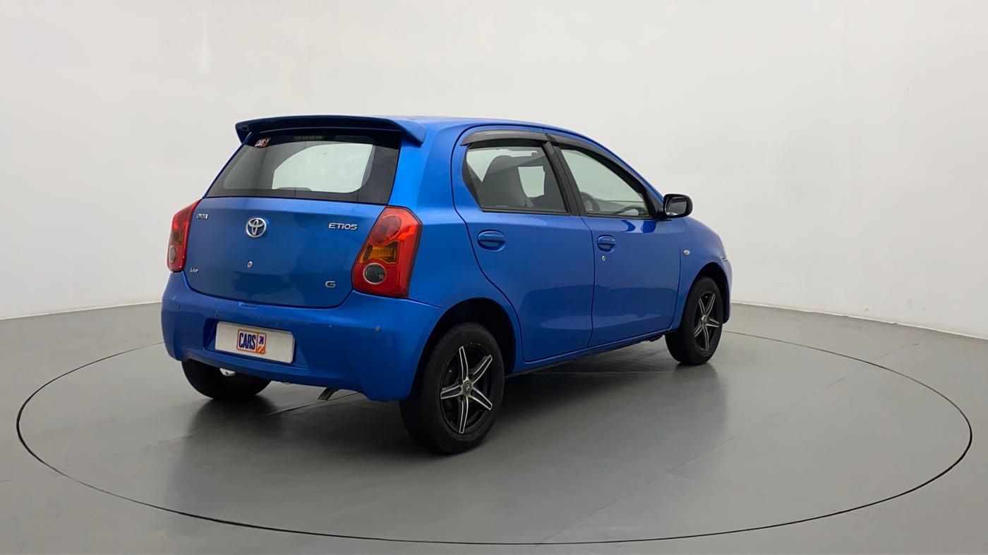 2011 Toyota Etios Liva G, Petrol, Manual, 74,374 km, Right Back Diagonal