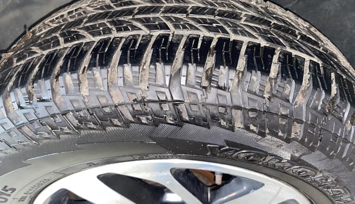 2021 Tata Harrier XZA PLUS 2.0L DUAL TONE, Diesel, Automatic, 1,20,815 km, Left Front Tyre Tread