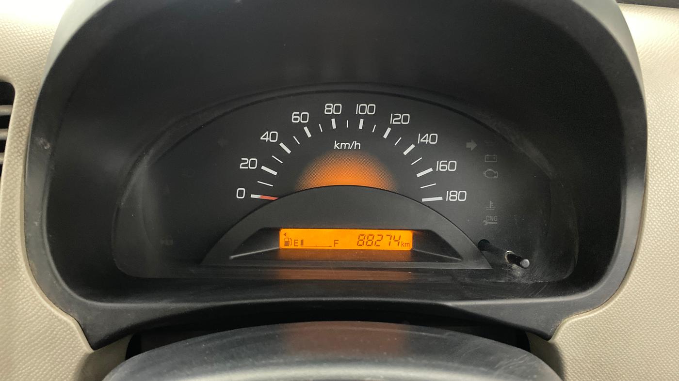2013 Maruti Wagon R 1.0 LXI CNG, CNG, Manual, 88,276 km, Odometer Image