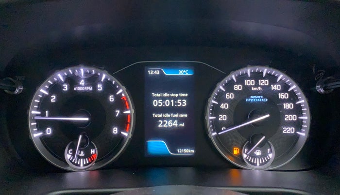 2023 Maruti BREZZA ZXI SMART HYBRID , Petrol, Manual, 12,148 km, Odometer Image
