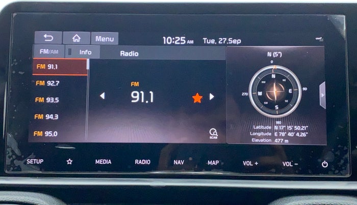 2021 KIA SONET GTX + 1.0 IMT, Petrol, Manual, 22,669 km, Infotainment System