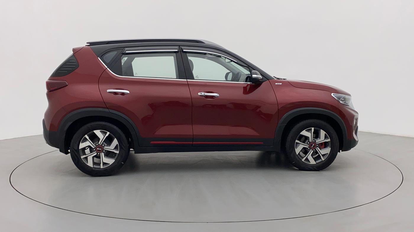 2021 KIA SONET GTX + 1.0 IMT, Petrol, Manual, 22,669 km, Right Side View