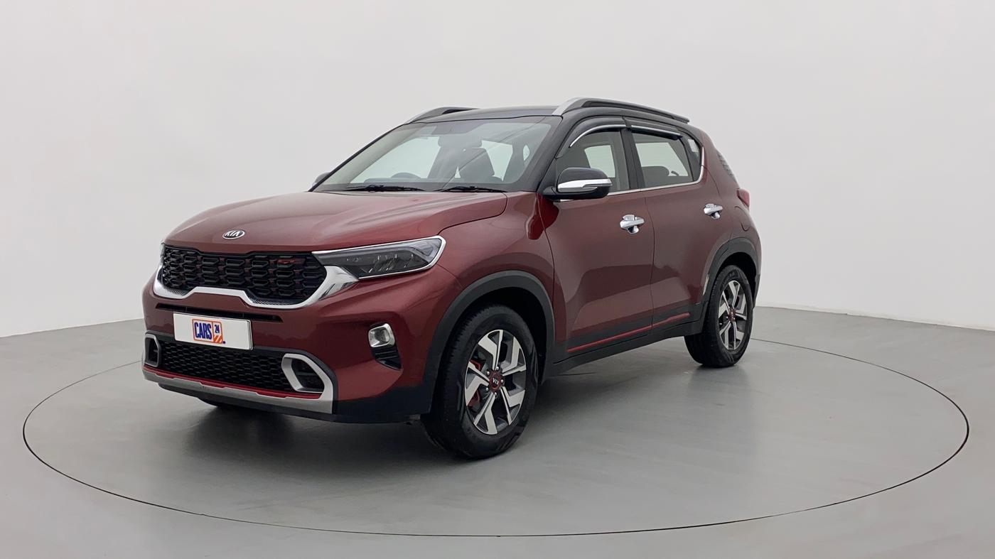 2021 KIA SONET GTX + 1.0 IMT, Petrol, Manual, 22,669 km, Left Front Diagonal