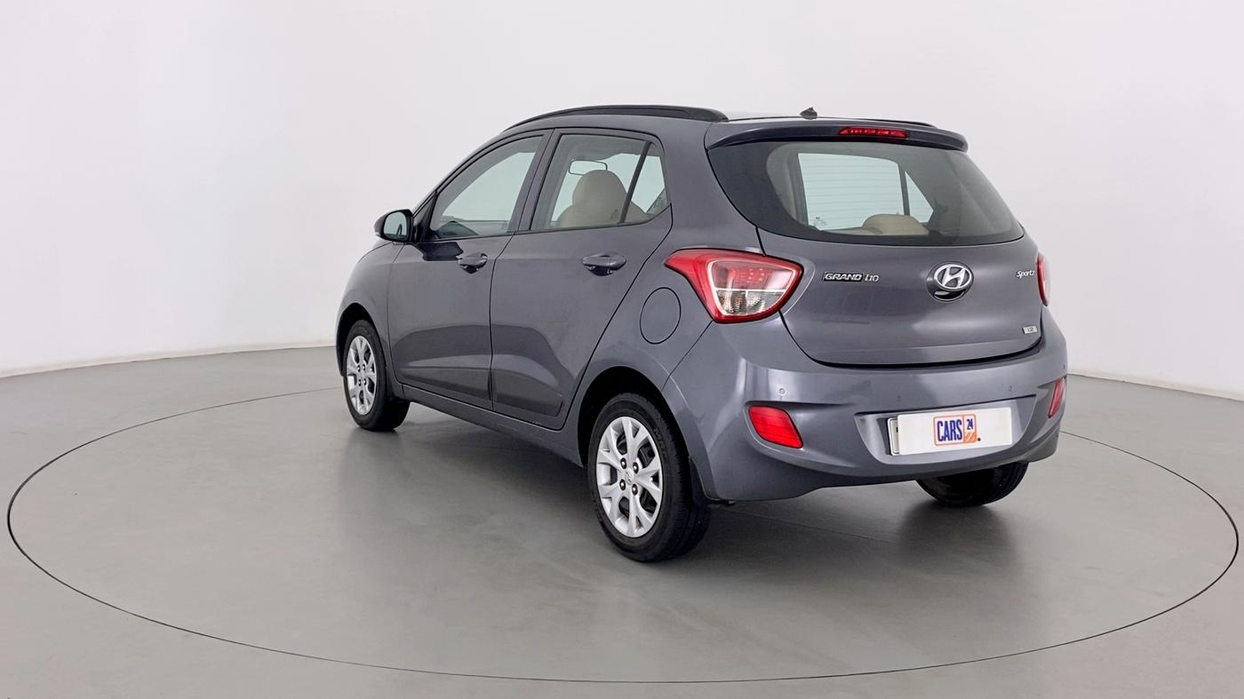 2016 Hyundai Grand i10 SPORTZ 1.2 KAPPA VTVT, Petrol, Manual, 78,457 km, Left Back Diagonal