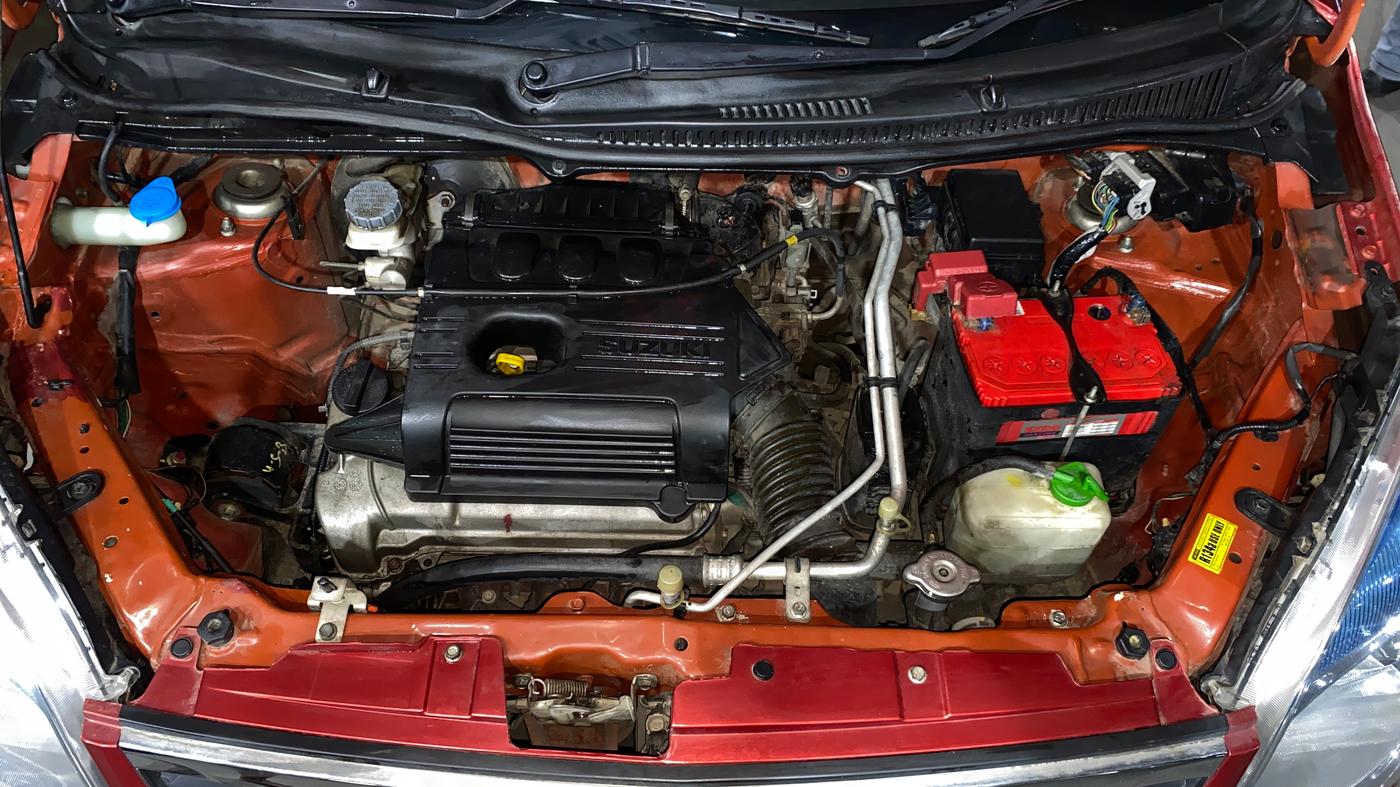 2018 Maruti Wagon R 1.0 VXI, Petrol, Manual, 31,059 km, Engine View