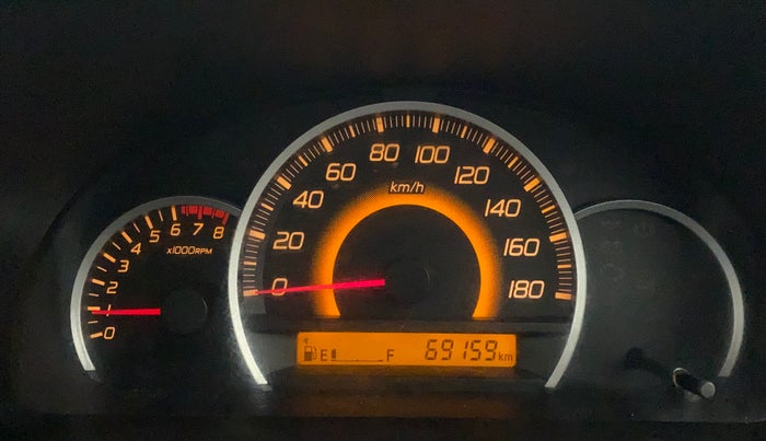 2013 Maruti Wagon R 1.0 VXI, Petrol, Manual, 69,202 km, Odometer Image