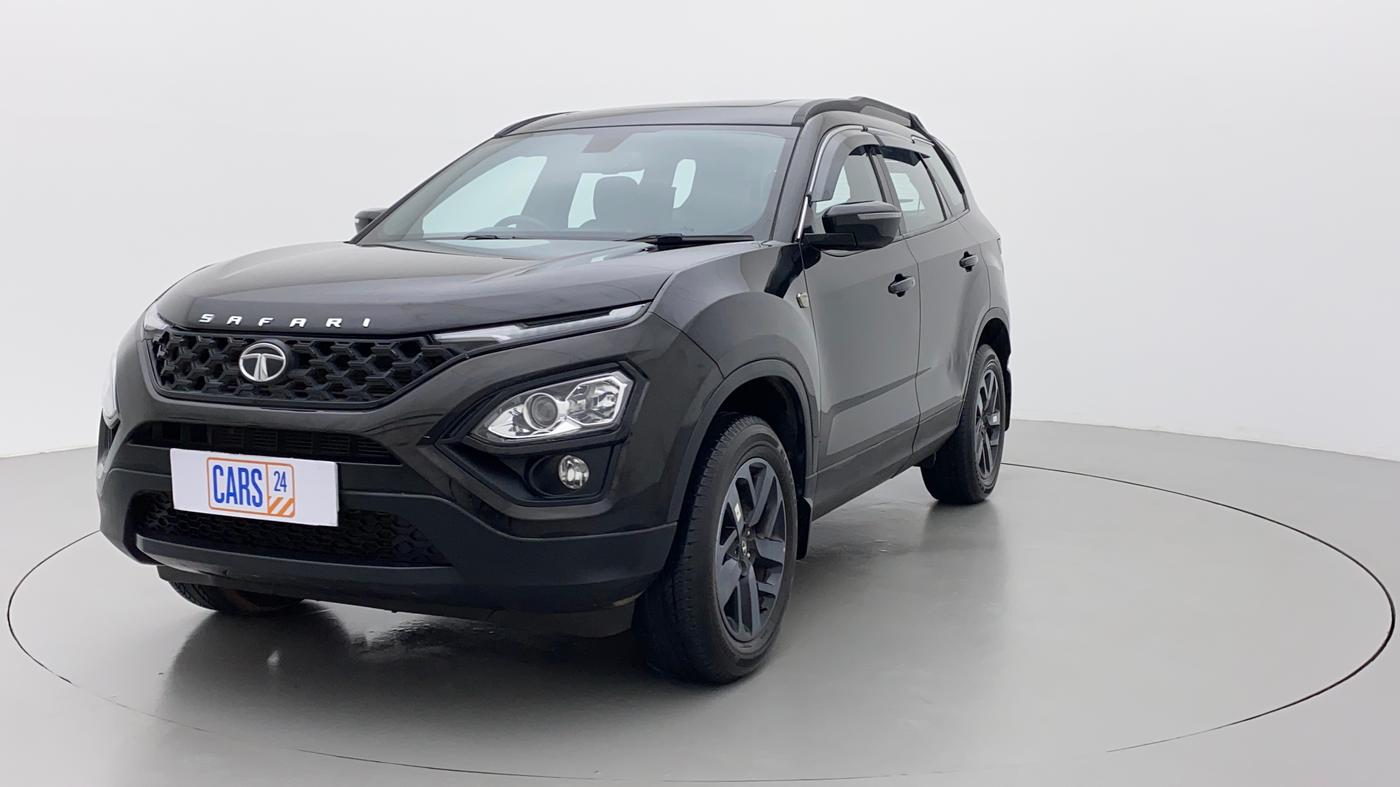 2022 Tata Safari XZA PLUS DARK EDITION, Diesel, Automatic, 11,104 km, Left Front Diagonal