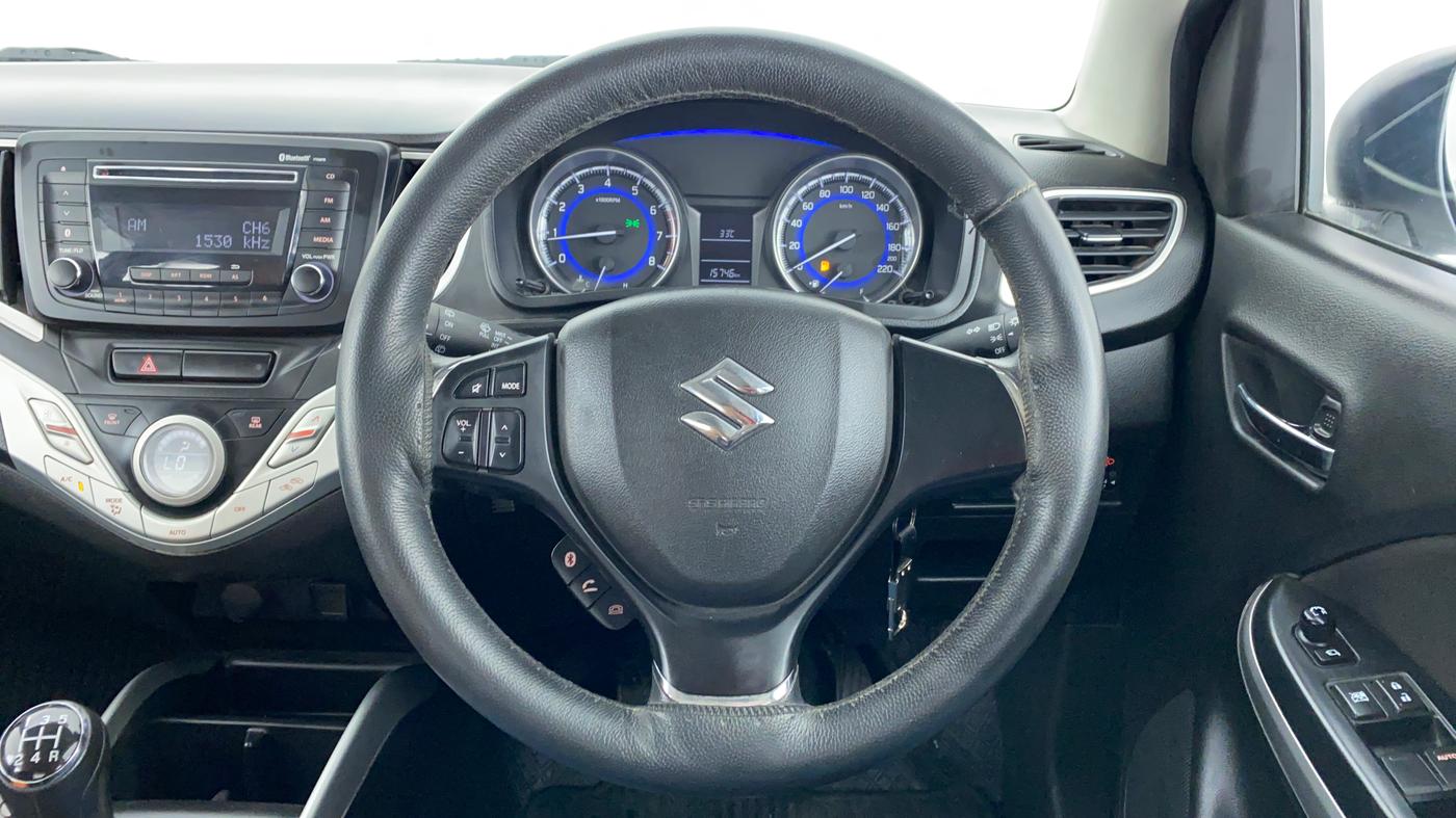2018 Maruti Baleno DELTA 1.2 K12, Petrol, Manual, 16,350 km, Steering Wheel Close Up