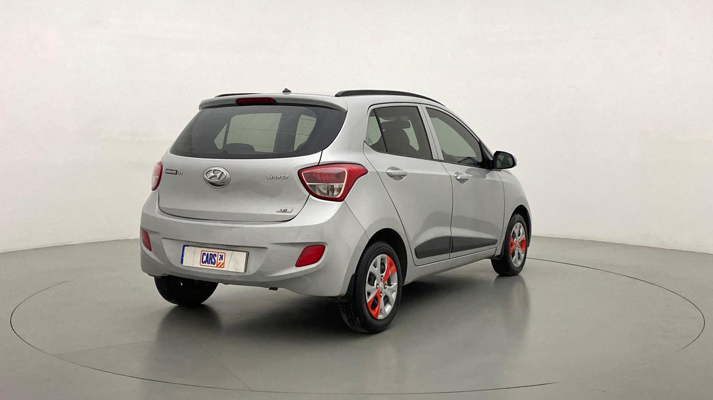 2016 Hyundai Grand i10 SPORTZ 1.2 KAPPA VTVT, Petrol, Manual, 57,262 km, Right Back Diagonal