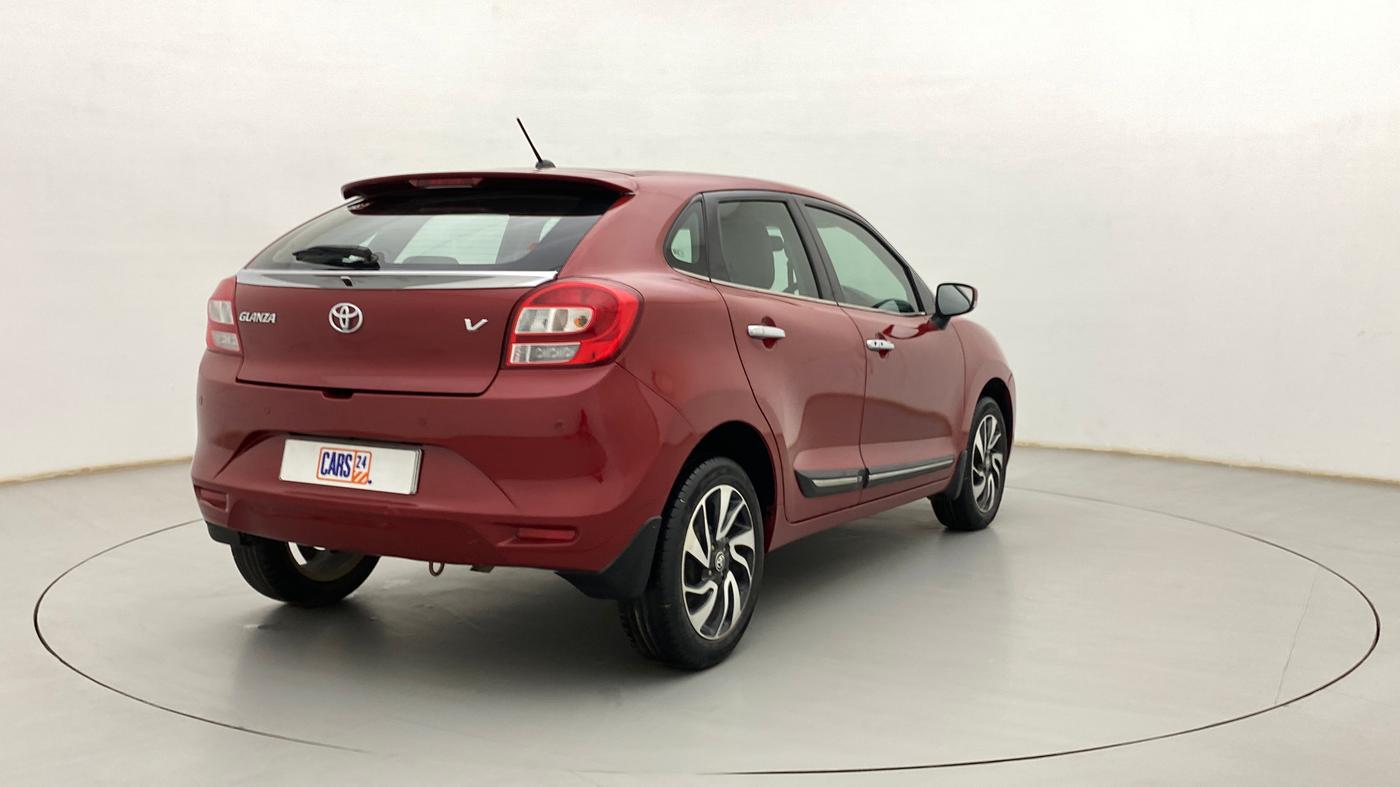 2019 Toyota Glanza V, Petrol, Manual, 52,277 km, Right Back Diagonal