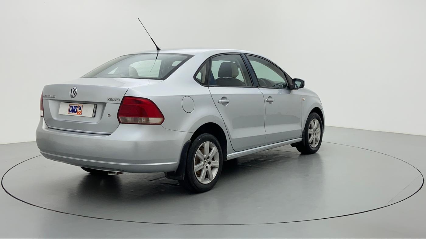 2010 Volkswagen Vento HIGHLINE PETROL, Petrol, Manual, 1,12,747 km, Right Back Diagonal