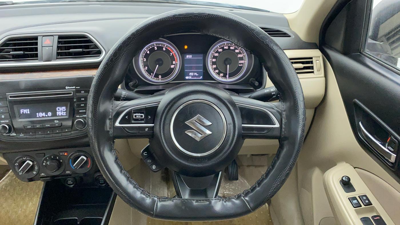 2018 Maruti Dzire VXI, Petrol, Manual, 19,387 km, Steering Wheel Close Up