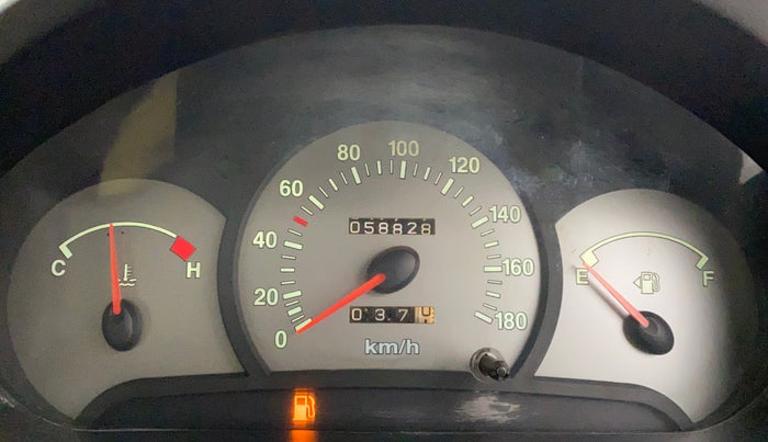 2011 Hyundai Santro Xing GLS, Petrol, Manual, 58,827 km, Odometer Image