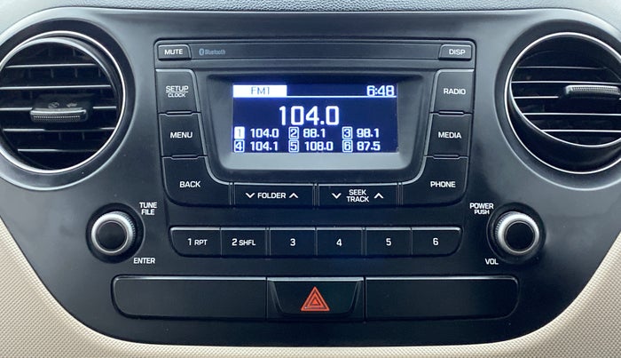2017 Hyundai Xcent E PLUS, Petrol, Manual, 94,525 km, Infotainment System