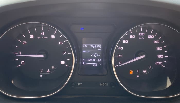 2018 Tata Tiago XZ PETROL, Petrol, Manual, 74,489 km, Odometer Image