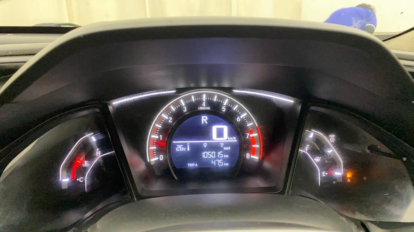 2019 Honda Civic 1.8L I-VTEC V CVT, Petrol, Automatic, 1,05,057 km, Odometer Image