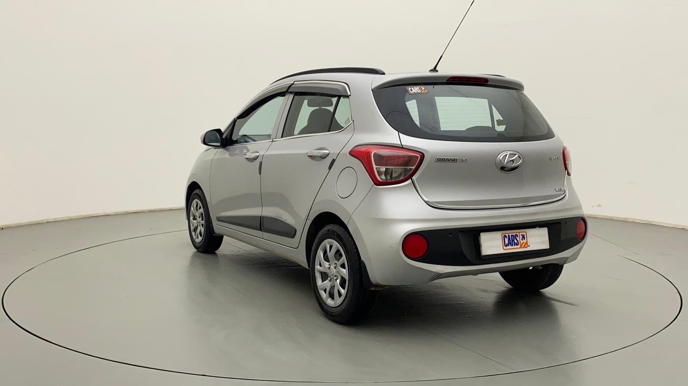 2017 Hyundai Grand i10 SPORTZ (O) 1.2 KAPPA VTVT, Petrol, Manual, 31,018 km, Left Back Diagonal