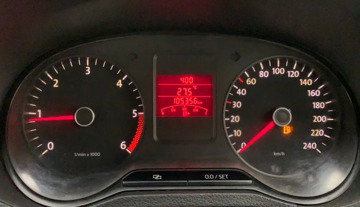 2012 Volkswagen Polo TRENDLINE 1.2L DIESEL, Diesel, Manual, 1,05,242 km, Odometer Image